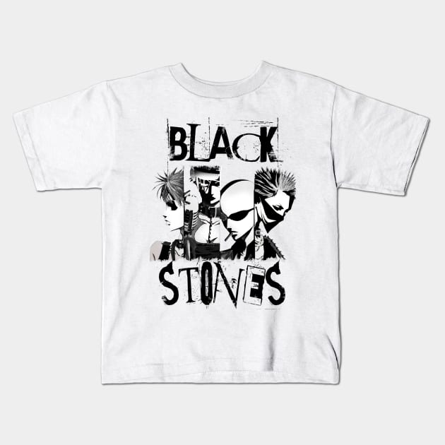 BLACK STONES 2 Kids T-Shirt by raffavain